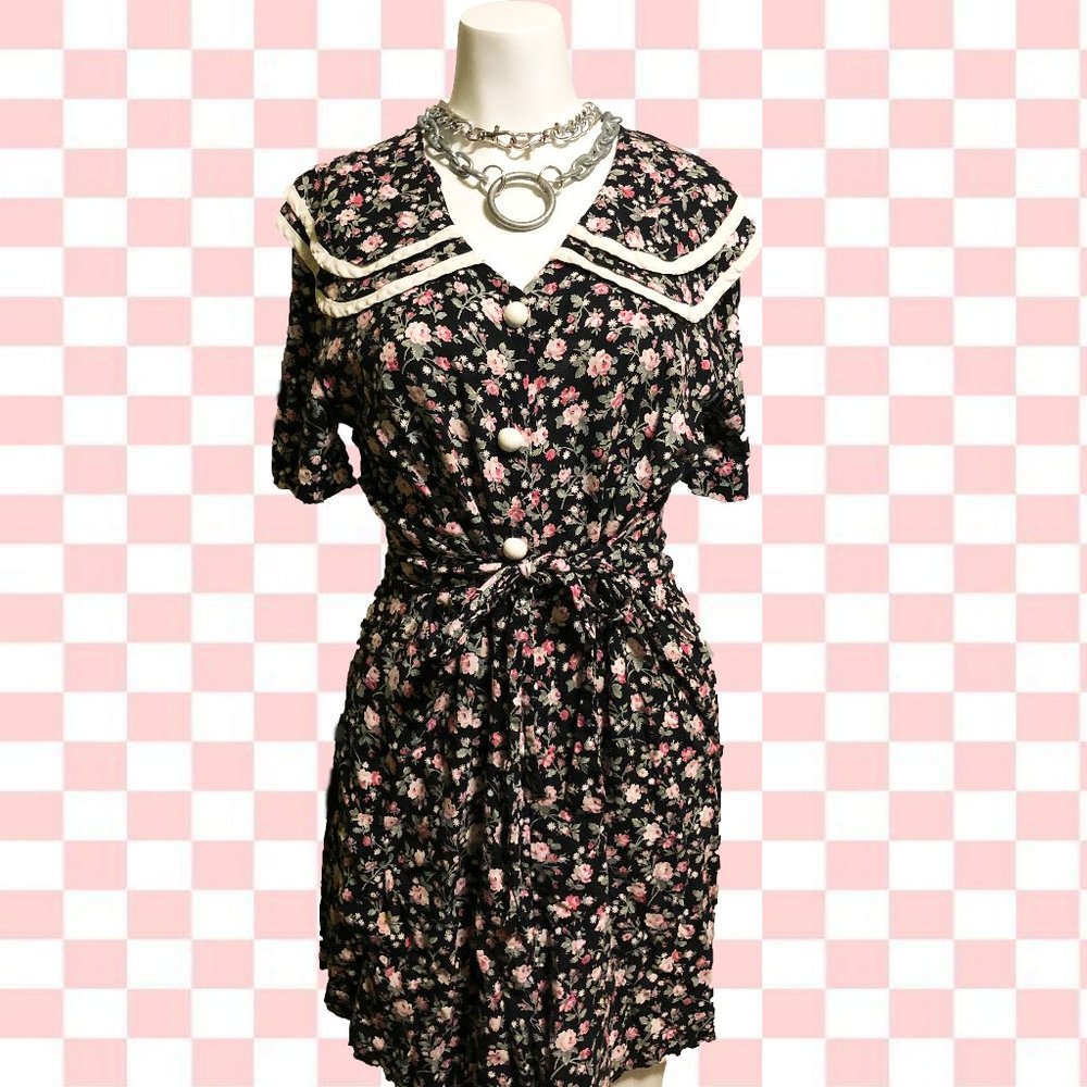 Vintage Gothic Pin-Up Dress